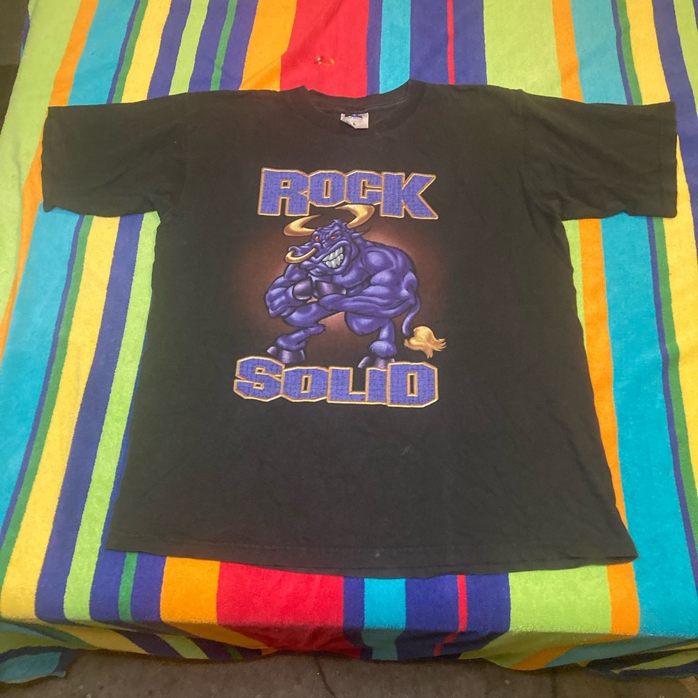 Vintage wwf shirt the rock xl